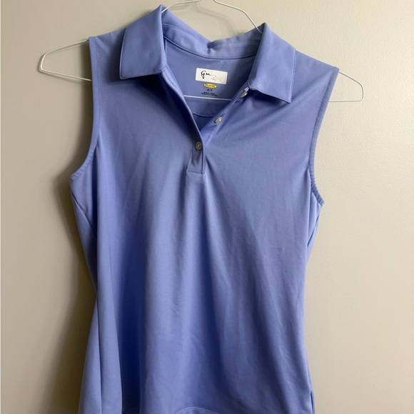 Greg Norman collection periwinkle golf top - Picture 1 of 6